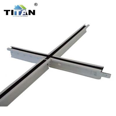 China Modern Flat Product Ceiling Grid Components False Suspended Galvanized Ceiling T Grid for sale