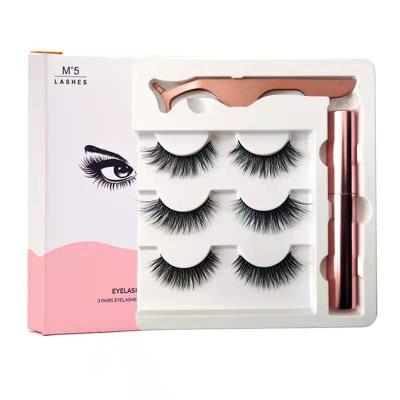 China Thick High Quality Nano Technology Eyeliner Soft Magnetic Liquid Eyelash Set for sale