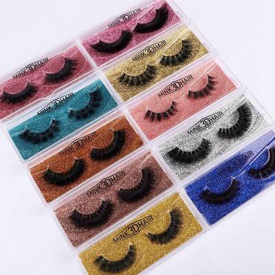 China Thick Luxury Holographic Box 3d Mink Eyelash Vendors Paper Packaging Eye Lashes for sale