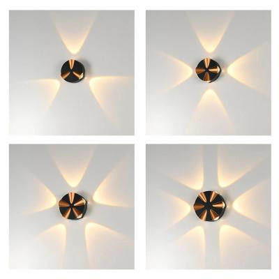 China Commercial Lighting Narrow degree led wall light with gold or black new design beautiful decoration wall lamp sconce indoor or outdoor lighting for sale