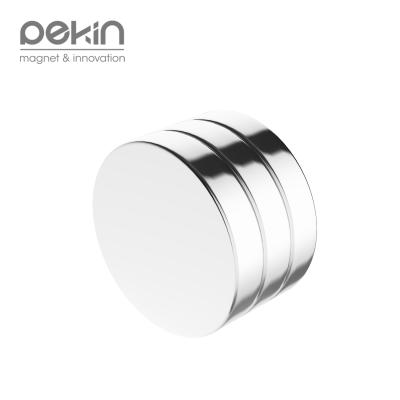 China Industrial Magnet Pekin Price Best 4.5 x 1mm 100pcs/box N40 Sheet High Quality Magnetic NdFeB Disc Magnet for Fridge for sale