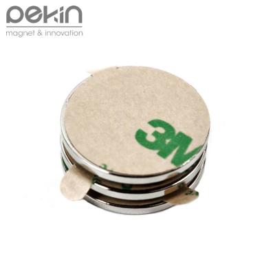 China Beijing Industrial Hot Selling Big Magnet Strong NdFeB Disc Ring Magnet With 3M Adhesive for sale