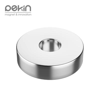 China Neodymium Industrial Magnet Beijing N38 Ring Magnet Hole Rare Earth Magnet Magnetic Materials for sale