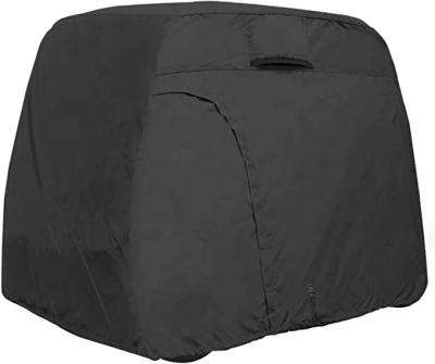 China Water Resistant Golf Car Cover Price Golf Club Cart Accessories Electric Snow Rain Cover Waterproof For 4 Seater Golf Buggy for sale