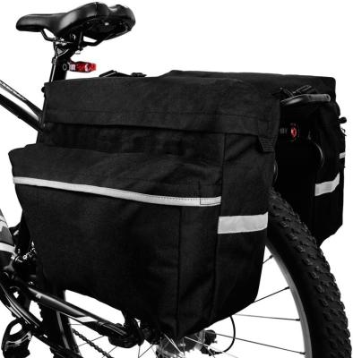 China 100% Waterproof Bike Bag Bicycle Panniers With Adjustable Hooks Carrying Handle Thoughtful Balance And Large Pockets for sale