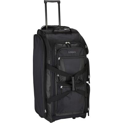 China Travel Multi-pocket Rolling Duffel Bag Moving Bags Luggage Trolley Bottom Wheel for sale