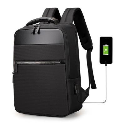 China With usb wholesale fashion backpack nylon laptop backpack with usb for sale