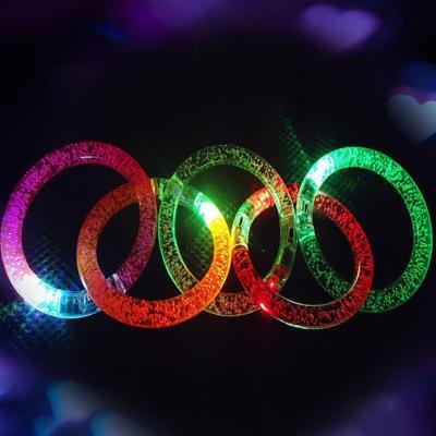 China Custom Luminous LED Acrylic Bracelet LED Bracelet Display Stand A Acrylic+electric elements for sale