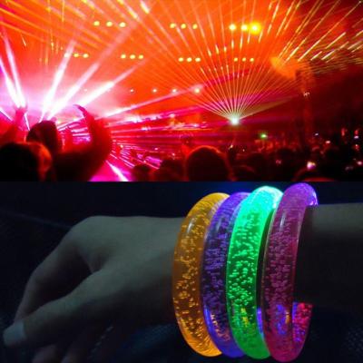 China Acrylic+electric elements party UP brand promotion toys bubble LED flashing children bracelet Cheap Children LED bracelets children Toy Light for sale