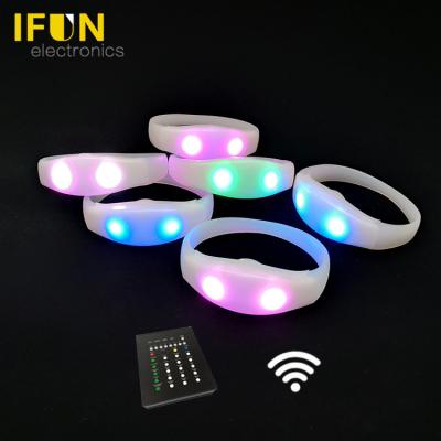 China ABS case+silicone bands+electric elements music festivals summer 2022 instruments LED small bracelet decorations for events party supplies for sale