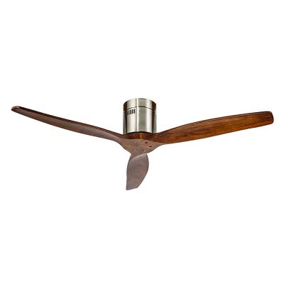 China American Simplicity Ceiling Fan with Blades Maple Brown Finish 3 Blades Wood Ceiling Fan for Living Room Restaurant for sale