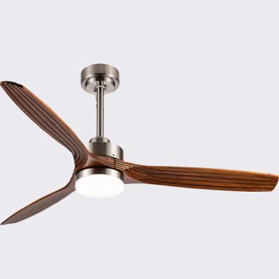 China With New Product Ideas 2022 52 Inch Blades Mountain Light Home Wood Air Outdoor Decorative Ceiling Fan With Remote Control Led Lights for sale