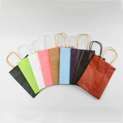 China Durable Cheap Shopping Bag Brown Kraft Paper Bag Custom for sale