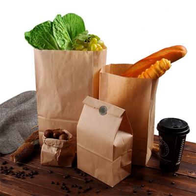 China Recyclable Custom Recyclable Food Cake Kraft Paper Gift Bag for sale