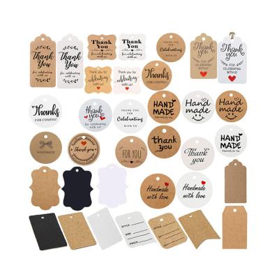 China Recyled Customized Brown Shape Blow Cartoon Cardboard Kraft Paper Tags For Christmas Gift for sale