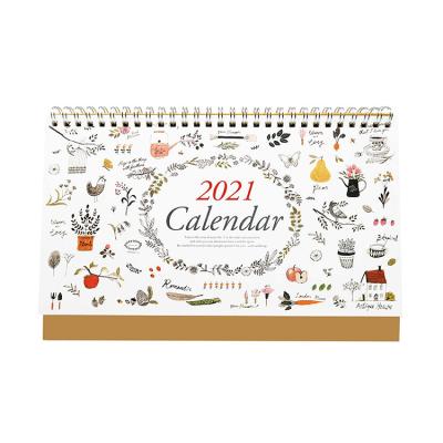 China Durable Cheap Wholesale Custom Table Calendar 2021 2022 Printing Design Desk Calendar for sale