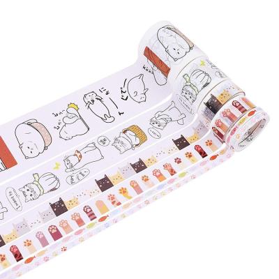 China 2020 Japanese Kawaii Washi Tape Waterproof Diary Decoration Bullet Stationery Adhesive Masking Print Customized Waterproof Acrylic 50 Rolls for sale