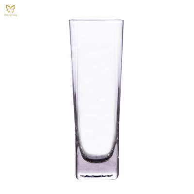 China Handmade Heavyweight Square 430ml Smoothie Glass Drinking Glasses Viable For Water, Juice, Whiskey And Cocktail for sale