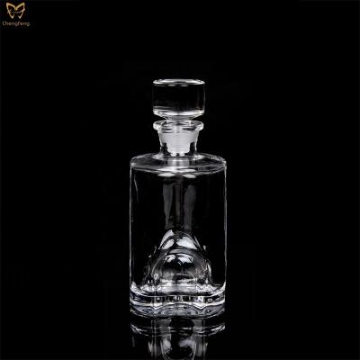 China Custom Whiskey Glass Decanter Glass Restaurants Appliances 500ml Old Fashioned Liquor Glass Decanter for sale