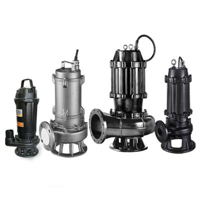 China Developing World Water Solutions Wq Series 0.75kw 1.5hp Mud Sand Dewatering Submersible Mud Sewage Pumps for sale