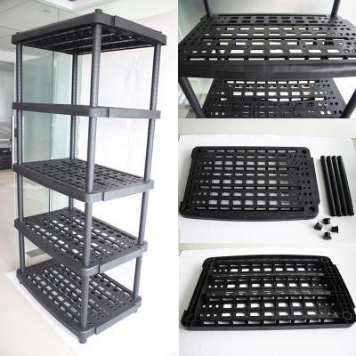 China Convenient GD3177 Supermarket Grocery Food Storage Shelf Double Sided Hardware Display Stand for sale