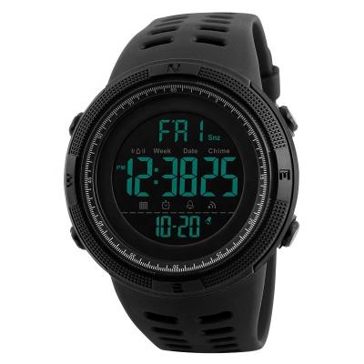 China Alarm Men Sport Watch Alarm Clock Countdown Watches Waterproof Double Time Digital Watches for sale