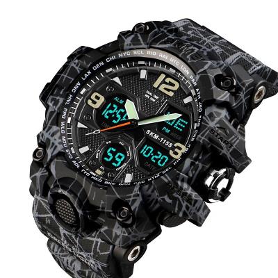 China Hot Selling Water Resistant Mens Alarm Stainless Steel Analog Sports Digital Watches for sale