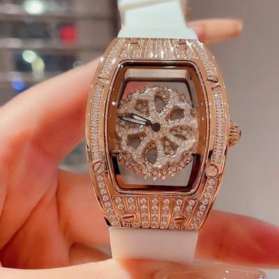 China 2021 Power Reserve SY Perspective Mechanical Watch High Quality Unique Women's Square Luxury Watch for sale