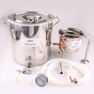 China Essential Home Distiller Alcohol Oil Distiller 3Gal/12Liters Moonshine Again Kits for sale