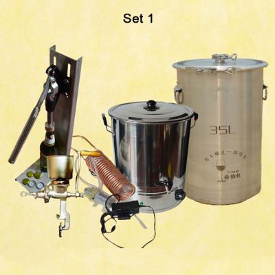 China Factory Full Set Beer Making DIY Home Beer Brewing Equipment 48L for sale