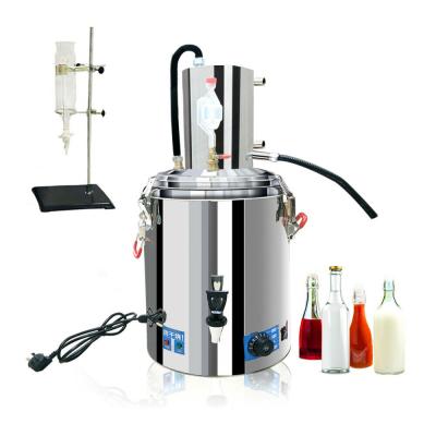 China From Factory 23L DIY Home 304 Stainless Steel Illegal Alcohol Still Wine Alcohol Oil Distiller Spirits Pure Water Brewing Distiller for sale