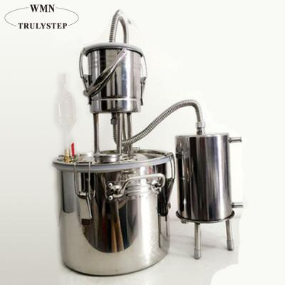 China Pure Water Stainless Steel 23L Alcohol Pot Still Distilling Equipment for sale