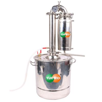 China Still Factory 20L Small Liquor Still Whiskey Home Essential Oils Distiller DIY for sale