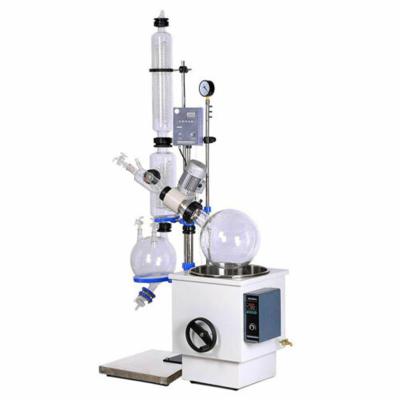 China Factory 5L Laboratory Full Set Rotavapor Rotary Evaporator High Quality Condenser Heating Digital Elevator Motor Equipment Bath Glassware Kit for sale