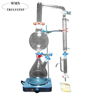 China Essential Oil Extracting 2000ml Graham Condenser Lab Essential Oil Distillation Equipment for sale