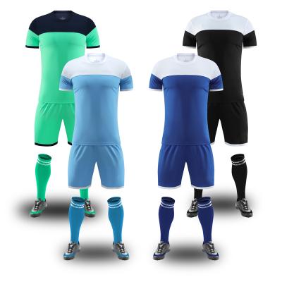 China Quick-drying Wholesale football clothes football set Football Uniform wear uniform Custom soccer kit Soccer jersey for sale