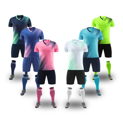 China Sets Custom sports uniforms football kit uniforms soccer jersey football drop shipping football shirt soccer jersey for sale