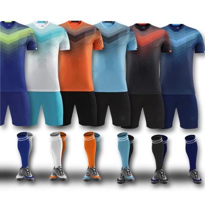 China Sets Personalized Men Football Soccer uniforms Kids Jersey Adult Sublimation soccer jerseys Suit wear Sports Uniforms Training for sale