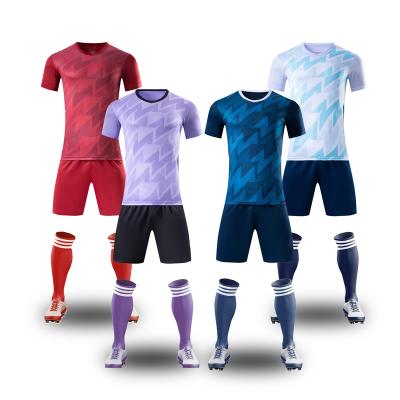 China Quick-drying New Design Team Training Jersey Custom Football Kits Full Set Soccer Jersey Men Soccer Uniform for sale