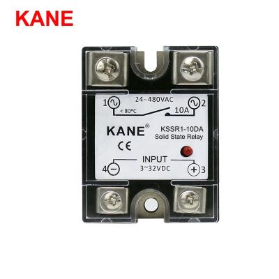 China AC 220V SSR Epoxy Solid State Relay Module Single Phase 10A With Control Voltage 3 To 32Vdc for sale