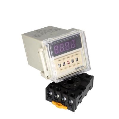 China Good Quality Sealed Time Delay Relay 220V 3A Industrial Electric Adjustable Timer DH48S-1Z for sale