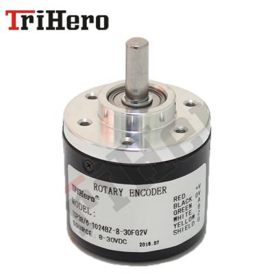 China Position measurement Trihero motor feedback, hauling, elevator industry, incremental rotary height 6mm, outer diameter 38mm, encoder shaft encoder THP38/6 for sale