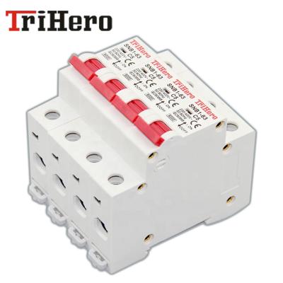 China SNB1-63 C45N 1P 2P 3P 4P 1A-63A Miniature DC AC MCB DIN Rail Circuit Breaker 6KA for sale