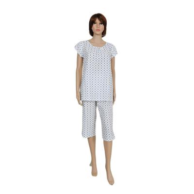 China Fashion breathable custom wholesale terylene printed foam woman sleepwear cotton set for sale