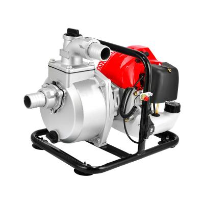 China 2 Strokes Irrigation 2.5Hp Natural Garden 1.5 Inch PTO Gasoline Gas Powered Water Pump for sale