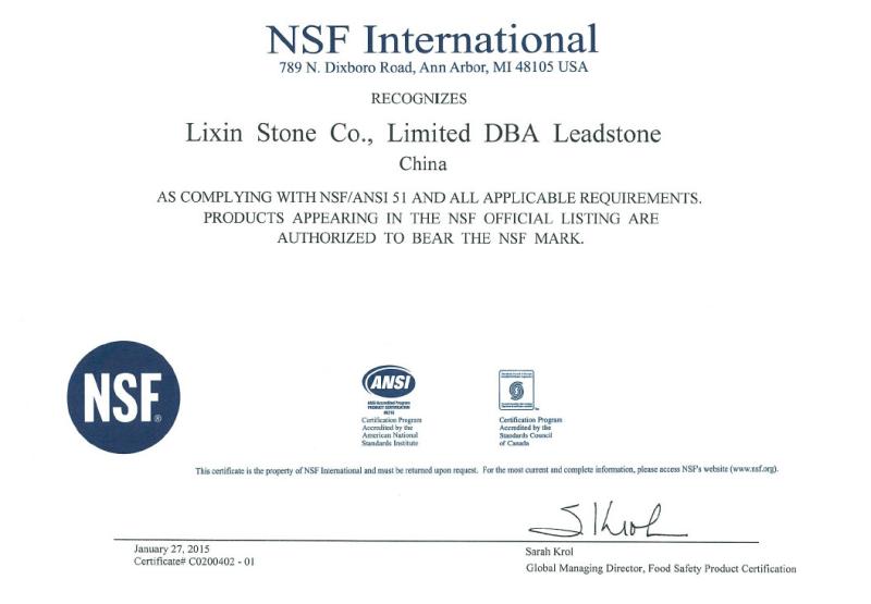 NSF - Guangzhou Listone Co., Limited