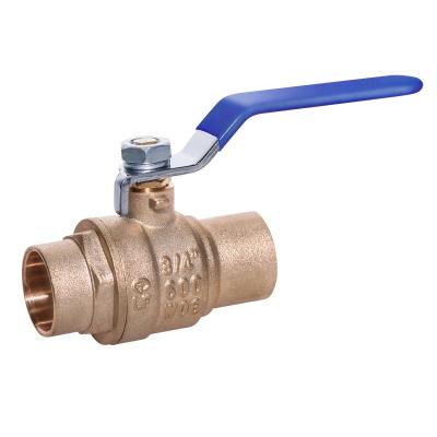 China New MET Low Power Fully Welded 600 3CXC Ball Valve Forged Brass Ball Valves With Lead Free (sweat*sweat) Lower Price 1/2