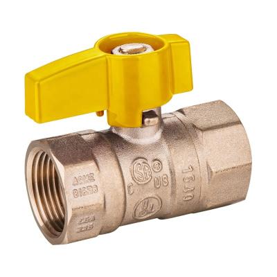 China MEXICO AHR BOOTH#1529 Gas Ball Valves Handle Isolation Brass Yellow Ball 3/8