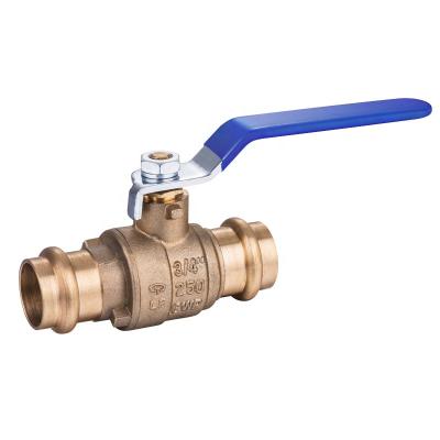 China Port Full Brass Ball Valves PRESS End 1/2