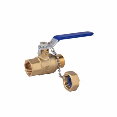 China Brass Thread Brass Ball Valve With Chain for sale